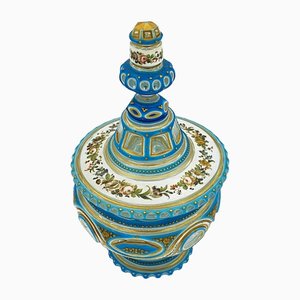 Baccarat Overlay Glass Lidded Bowl, 1850s-OZS-1388773