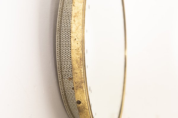 Backlit Mirror in Brass, 1950s-LMR-1279876