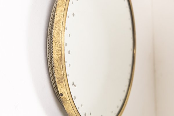 Backlit Mirror in Brass, 1950s-LMR-1279876