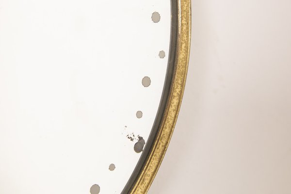 Backlit Mirror in Brass, 1950s-LMR-1279876