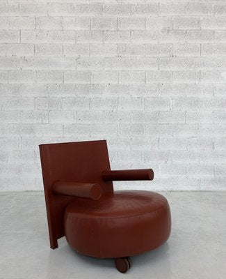 Baisity Leather Armchair by Antonio Citterio for B&B Italia, 1980s-RNN-1727140