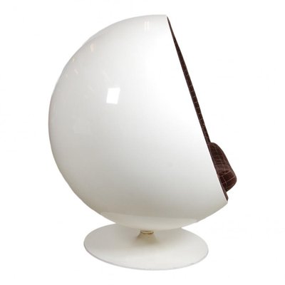 Ball Chair with Brown Fabric by Eero Aariona, 1990s-MTD-1407136