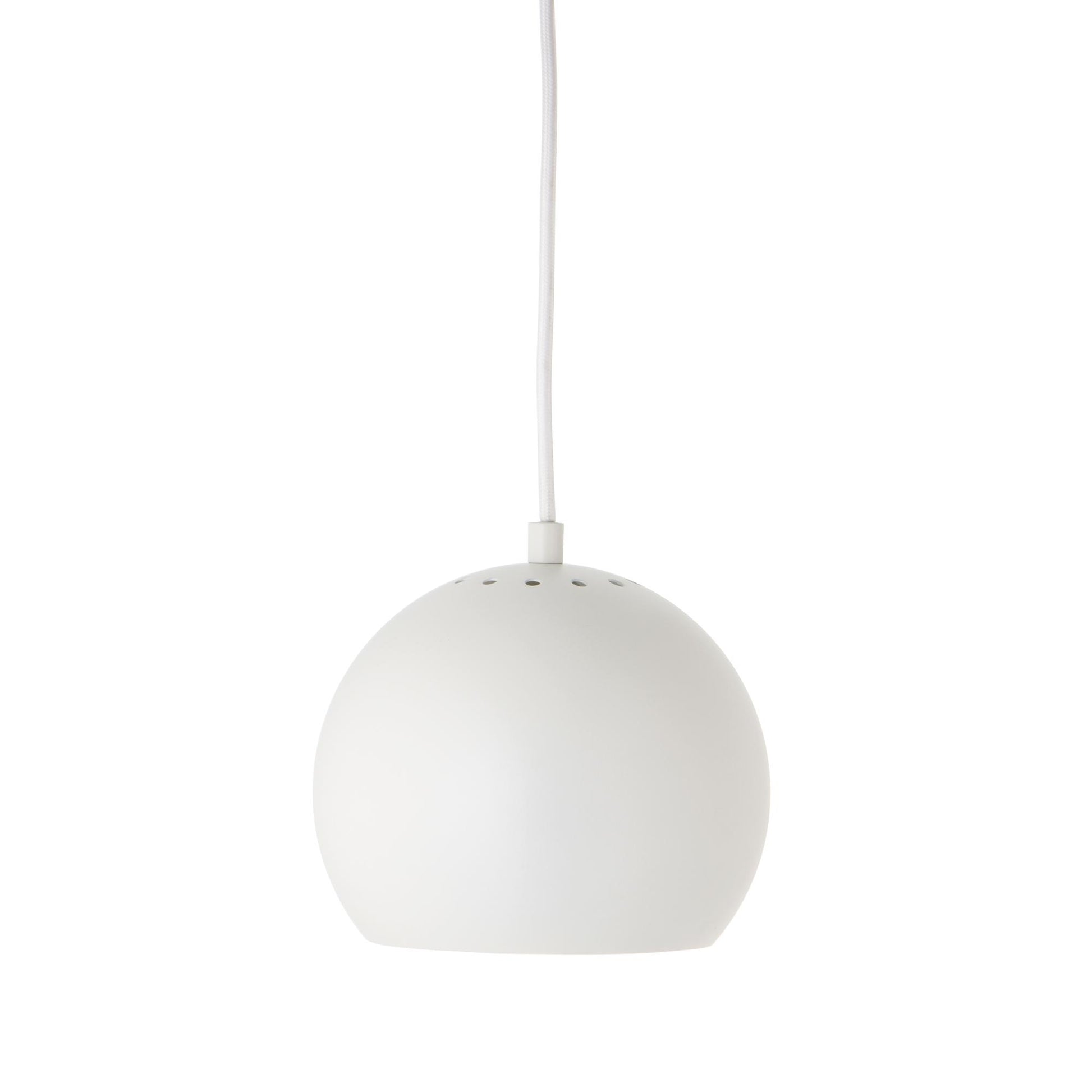 Ball Pendant Lamp Ø18 by Frandsen #Matt White