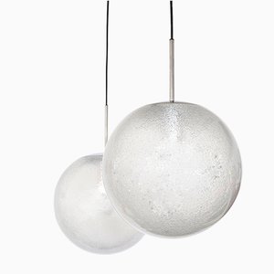 Ball Pendant Lamp from Glashütte Limburg, 1960s-OV-872659