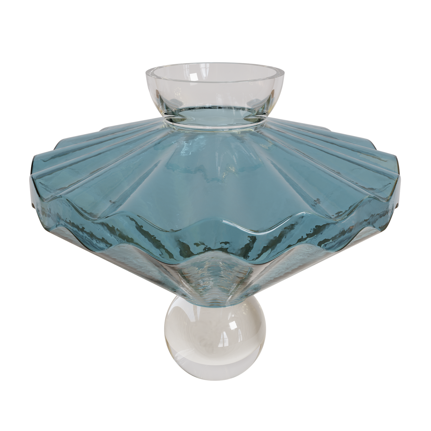 Ballerina Glass Vase by Stori #Blue