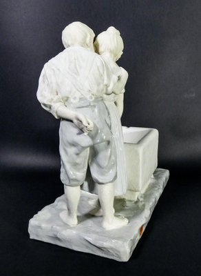 Bambini Alla Fontana Ceramic Sculpture from Franz Sautner-OJE-1255391