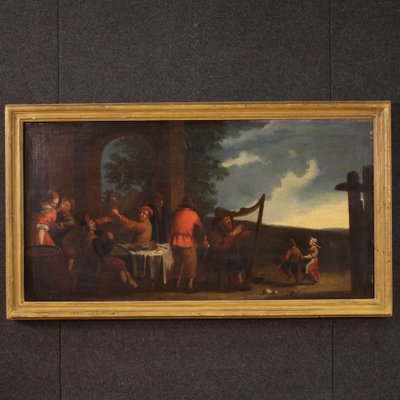 Bamboccianti School Artist, Genre Scene, 1650, Oil on Canvas, Framed-RP-1806067