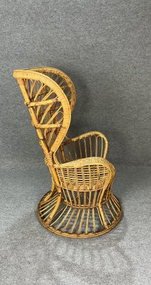 Bamboo and Rattan Armchair, Italy, 1950-ZST-1752620