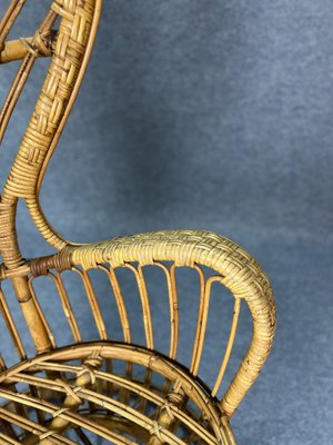 Bamboo and Rattan Armchair, Italy, 1950-ZST-1752620