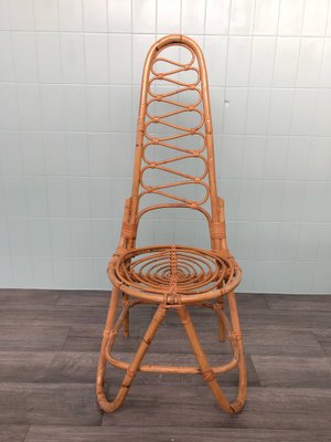 Bamboo and Rattan Chair, 1960s-FOV-1756061