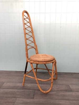 Bamboo and Rattan Chair, 1960s-FOV-1756061