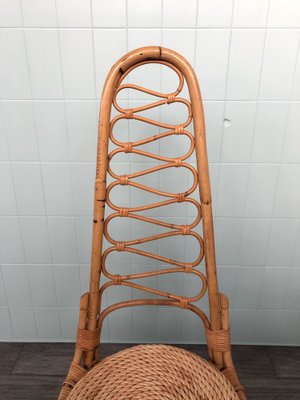 Bamboo and Rattan Chair, 1960s-FOV-1756061