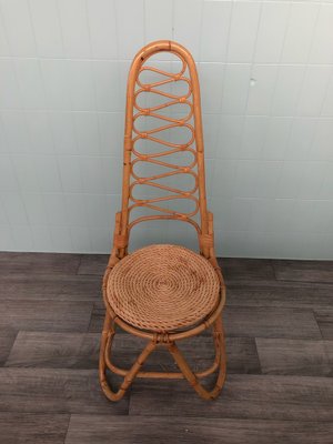 Bamboo and Rattan Chair, 1960s-FOV-1756061