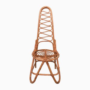 Bamboo and Rattan Chair, 1960s-FOV-1756061