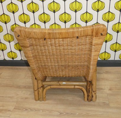 Bamboo and Rattan Lounge Chair from Arco, 1960s-AFE-1811823