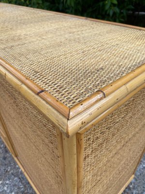 Bamboo and Rattan Sideboard, 1970-KKZ-1814332