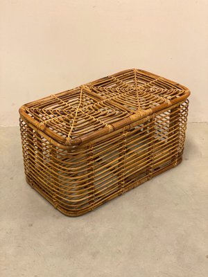 Bamboo and Wicker Basket, 1970s-NPC-1091900