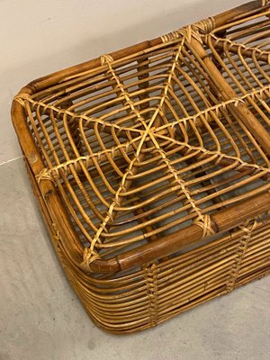 Bamboo and Wicker Basket, 1970s-NPC-1091900