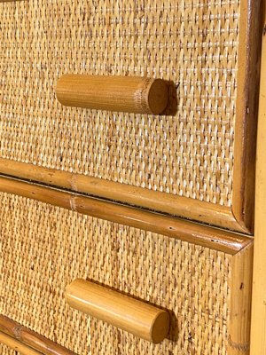 Bamboo and Wicker Dressers, 1070s, Set of 2-NPC-1175326