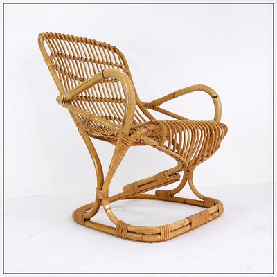 Bamboo Armchair by Tito Agnoli, 1960-NYF-2019036