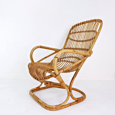 Bamboo Armchair by Tito Agnoli, 1960-NYF-2019036