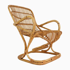 Bamboo Armchair by Tito Agnoli, 1960-NYF-2019036