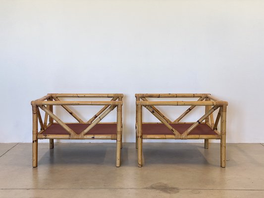 Bamboo Armchairs, 1970s, Set of 2-NPC-1821207