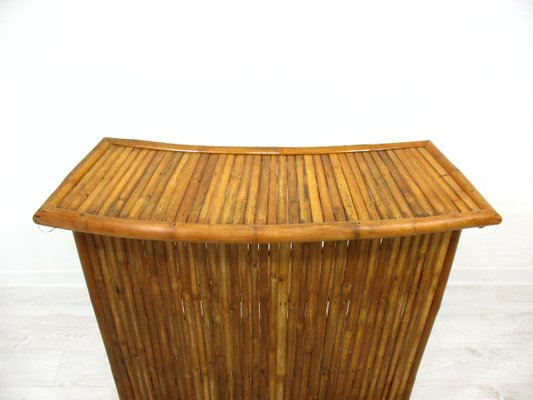 Bamboo Bar and Stools, 1970s, Set of 7-WVA-949719