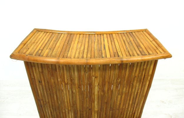 Bamboo Bar and Stools, 1970s, Set of 7-WVA-949719