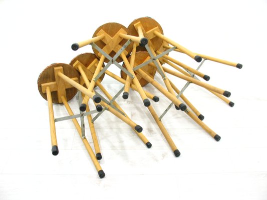 Bamboo Bar and Stools, 1970s, Set of 7-WVA-949719