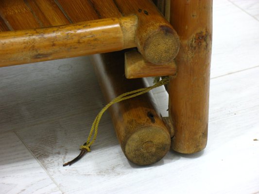 Bamboo Bar and Stools, 1970s, Set of 7-WVA-949719