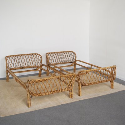 Bamboo Bed attributed to Franca Helg, 1960s-JQO-1305161