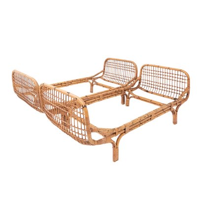 Bamboo Beds in the style of Franco Albini and Franca Helg, Italy, 1960s, Set of 2-UPW-1766025