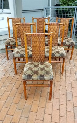 Bamboo Chairs, 1970s, Set of 6-GJF-1799602