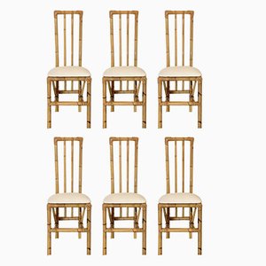 Bamboo Chairs, 1970s, Set of 6-NPC-1818695