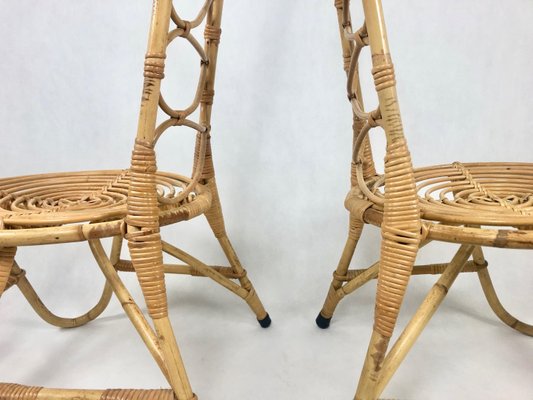 Bamboo Chairs attributed to D. Van Sliedregt for Rohé Noordwolde, the Netherlands, 1950s, Set of 2-ZCY-1375584