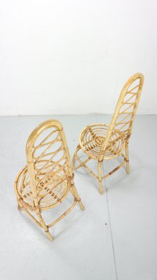 Bamboo Chairs attributed to Dirk Van Sliedrecht for Rohe Noordwolde, 1960s, Set of 2-DT-2026268