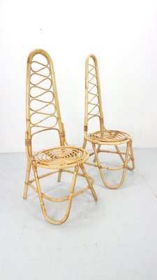 Bamboo Chairs attributed to Dirk Van Sliedrecht for Rohe Noordwolde, 1960s, Set of 2-DT-2026268