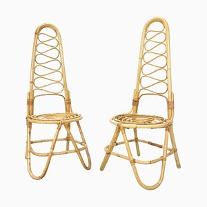 Bamboo Chairs attributed to Dirk Van Sliedrecht for Rohe Noordwolde, 1960s, Set of 2-DT-2026268