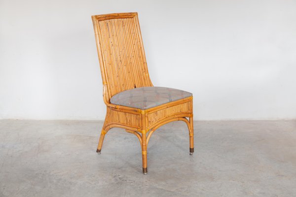 Bamboo Dining Chairs, Italy, 1970s, Set of 6-KL-1232273