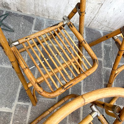 Bamboo Folding Chair from Dal Vera, Italy, 1950s-BVG-1377412