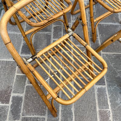 Bamboo Folding Chair from Dal Vera, Italy, 1950s-BVG-1377412