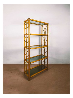 Bamboo Furniture with Glass Shelves-MNF-1066688