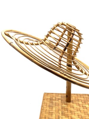 Bamboo Hat Display Stand, Italy, 1970s-TXN-1169546