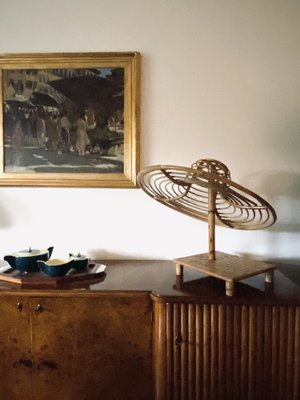 Bamboo Hat Display Stand, Italy, 1970s-TXN-1169546