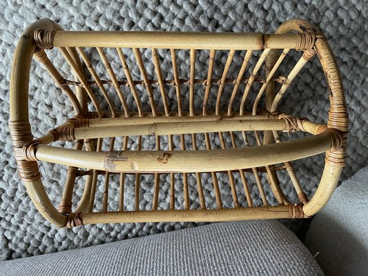 Bamboo Magazine Rack, 1960s-QJM-1436392