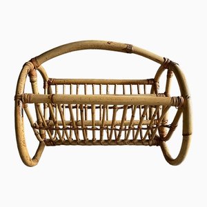 Bamboo Magazine Rack, 1960s-QJM-1436392