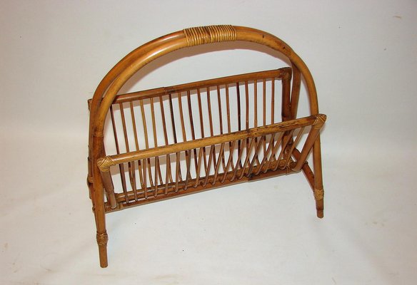 Bamboo Newspaper Rack, 1970s-XHP-1241282