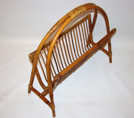 Bamboo Newspaper Rack, 1970s-XHP-1241282