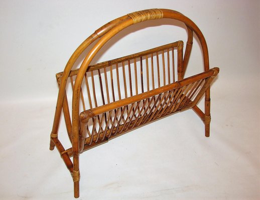 Bamboo Newspaper Rack, 1970s-XHP-1241282